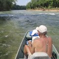 Jim Fletcher fishes a stretch of fast water near the Arkansas 143 bridge at Grandview.
