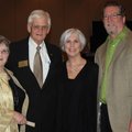 Joel and Lynn Donald Carver, from right, visit with Michael Donald Carver Legacy Award recipient Rep...