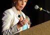 Author Gail Sheehy speaks on Tuesday at a luncheon for the Schmieding Center. Sheehy talked about caregiving for elders, spouses or other relatives.