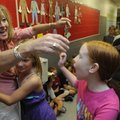 SCHOOL’S OUT Jeannine Brazzeal, from left, a third-grade teacher at Elm Tree Elementary School in Be...