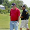  Terry Key, left, and Les Taylor play in the Dwight Collins Chick-A-Tee Invitational on Friday at th...