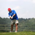  Keith Smith tees off Friday at the first hole during the Salvation Army Charity Golf Tournament at ...