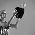 Morgan Strong, softball outfielder from Elkins High School. 