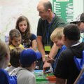 David Duncan teaches campers about runoff and water pollution Tuesday at the Illinois River Watershe...