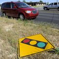 Motorists make their way on Wednesday along the full five lanes of Southwest 14th Street between Sou...