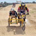 Side by side on the ride Dave Bolton (right) of Van Buren and James Stevenson of Rogers race on a si...