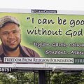 A June 21, 2011 photo shows a billboard at 417 North James in Columbus, one of several put up by Fre...