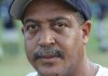  8/9/07
Arkansas Democrat-Gazette/STEPHEN B. THORNTON
JA Fair High School's coach Donald Harris  during practice Thursday evening.