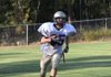  CAC sophomore wide receiver Billy Sullivan returns a punt during practice. Sullivan will also back
up the Mustangs’ defensive line in the secondary as a defensive back.