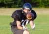 Searcy Lion Jared Eades eyes the incoming pass.