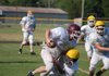  A Perryville defensive lineman tries to stop junior quarterback Lane Tubbs. He is one of six returning
starters head coach James Clayton is counting on for a comeback after an injury-plagued 2010.