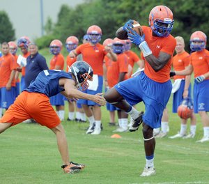 Springfield (Mo.) Hillcrest receiver Dorial Green-Beckham (right) and the Hornets are set to play in Reynolds Razorback Stadium tonight against Rogers Heritage, which has created excitement for the team. 