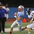 #1 AJ Rosenburg of Southside gets outside the Conway defense for a first down.