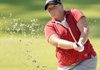 Meredith Duncan of Shreveport, La., hits out of a bunker on hole No. 2 during the first round Friday, Sept. 9, 2011, of the Walmart NW Arkansas Championship presented by P&G at Pinnacle County Club in Rogers.
