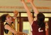 Bentonville’s Rebecca Brown tries to get the ball past Springdale’s Laney Rhodes on Tuesday.