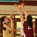 Bentonville’s Rebecca Brown tries to get the ball past Springdale’s Laney Rhodes on Tuesday.