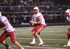Will Francis drops back to pass against Heber Springs. Francis has thrown for 507 yards in his first two games as the starter for Harding Academy.