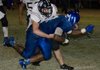 Kenneth Dixon powers his way across the goal line for the Bulldogs first score in the first half of action at Strong against the Bearden Bears Friday evening. 