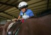  Arkansas Democrat-Gazette/RYAN MCGEENEY --09-20-2011-- 
Daniel Perez, 7, of Rogers, mounts a therapy horse Tuesday morning at the Horses for Healing ranch in Vaughn. The facility, which helps children with developmental disabilities develop socialization and communication skills, receives a grant of $20,000 annually from the Walton Family Foundation of Bentonville.

