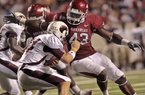 Tenarius “Tank” Wright (43-shown playing last season) is scheduled to return to practice Monday, giving him two weeks to prepare for the season opener Sept. 1 against Jacksonville State.