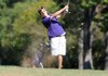 Luke Renner of Fayetteville High School hits the ball down the fairway Monday during the first round of the 7A State Boys Golf Championship at the Fayetteville Country Club.