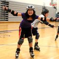 Kathalina Nanthavong, left, and Gaby Davidson show off their rollerblade skills in Jim Yurwitz’ sixt...