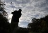 Josh Lindley, of Centerton, tees off Nov. 2 at Big Sugar Golf Club in Pea Ridge. The golf club is going to be auctioned Wednesday for a minimum bid of $199,000.
