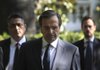 Conservative opposition leader Antonis Samaras leaves Greek President Karolos Papoulias’ residence Wednesday in Athens after fruitless talks on forming a unity government. 