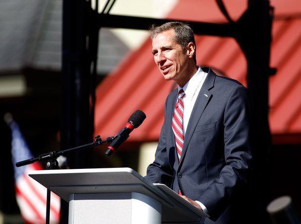 
                               
                                  Photo by Jason Ivester&mdash;
                               
                           
                           Museum Executive Director Don Bacigalupi speaks during the grand opening ceremonies for Crystal Bridges Museum of American Art on the Bentonville square on Friday, Nov. 11, 2011.