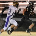 STAFF PHOTO SAMANTHA BAKER - West Fork High School's Wil Jarnagan, right, is too quick for Mayflower...