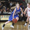 Rogers High’s Sarah Grace Groves drives the ball as Cabot’s Melissa Wolff defends on March 4 during ...