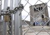 The remnants of the Oklahoma Row Tower that was part of the elaborate Monte Ne resort are now behind padlock, chain and chain-link. The Army Corps of Engineers will hold a meeting Tuesday about the future of Monte Ne.