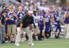  STAFF PHOTO ANDY SHUPE
Fayetteville coach Daryl Patton watches from the sideline Friday, Sept. 9, 2011, during the first half of the Dogs' win over Russellville at Harmon Field.