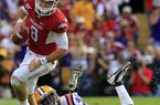 Arkansas quarterback Tyler Wilson (18) is one of 10 finalists for the Manning Award and the only one from the SEC. 
