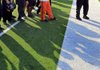 Batesville Coach Dave King and his team run drills during a walkthrough practice Friday at War Memorial Stadium in Little Rock in preparation for Saturday’s Class 5A state championship game against Greenwood. 