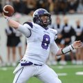 Fayetteville’s Austin Allen passes through the Bentonville defense Saturday during the championship ...