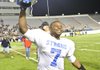 Kenneth Dixon scored on runs of 63, 1, 40, 39 and 27 yards, finishing with a championship game-record 348 rushing yards. 