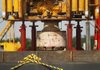 The bottom of the blowout preventer stack from the Deepwater Horizon explosion and oil spill is seen at the NASA Michoud Assembly Facility in New Orleans last year. 