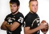 Chris Scroggins, left, and Dallas Hardison, both of Bentonville, were named the NWA Media Big 6 Defensive Player of the Year and Offensive Player of the Year respectively.
