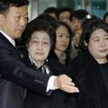 Lee Hee-ho, wearing glasses, widow of late former South Korean President Kim Dae-jung, and Hyundai G...