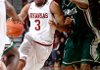 Arkansas Democrat-Gazette/JASON IVESTER -- 12/28/11 -- Arkansas sophomore Rickey Scott tries to get around Charlotte senior Derrio Green during the first half on Wednesday, Dec. 28, 2011, at Bud Walton Arena in Fayetteville.