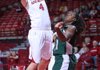 Arkansas’ Sarah Watkins (4) shoots over Mississippi Valley State’s A’Shanti Weathers during the Razorbacks’ 59-40 victory Wednesday at Walton Arena in Fayetteville. Watkins scored a game-high 15 points. 