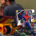 A Spider-Man toy was one of several items a client, right, who cannot be identified to maintain her ...