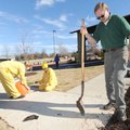 CHANGING BULBS Don Glover, corrections officer with the Northwest Arkansas Department of Community C...