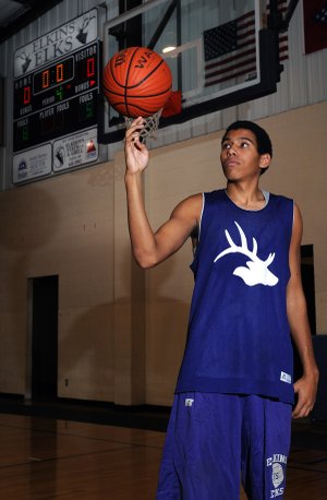 Austin Blackburn, a 6-foot-3 senior post player at Elkins, is currently averaging 12.9 points and 8.1 rebounds per game, which has helped pushed the Elks to a 10-6 record.
