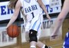 Samantha Weber of Springdale Har-Ber looks for a teammate during a game against Rogers High. The Lady Wildcats will take on rival Springdale High tonight.

