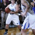 Krista Murr of Springdale Har-Ber looks for a teammate on Friday while hosting Rogers High in Spring...