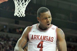 “We’re just going to buckle down and take care of business,” Arkansas freshman forward Devonta Abron (above) said about playing Kentucky after the Razorbacks’ victory over LSU on Saturday night. Other players shared his positive outlook and Coach Mike Anderson applauded his players’ confident attitude. “I think that’s got to be your attitude,” he said. 