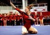 Arkansas Democrat-Gazette/JASON IVESTER --01/14/11--
UA vs Alabama gymnastics
Arkansas' Jaime Pisani competes on the floor against Alabama on Friday, Jan. 14, 2011, inside Barnhill Arena in Fayetteville.