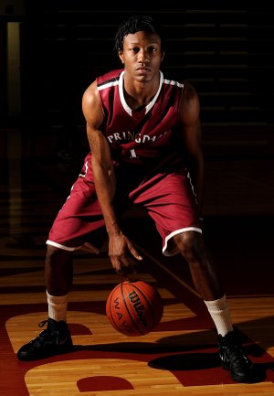 Springdale senior Jarvis Odems in Bulldog Gymnasium Wednesday Jan. 18, 2012 in Springdale. Odems, one of the tallest on the team, has provided consistency and scoring off the bench for the Bulldogs.
